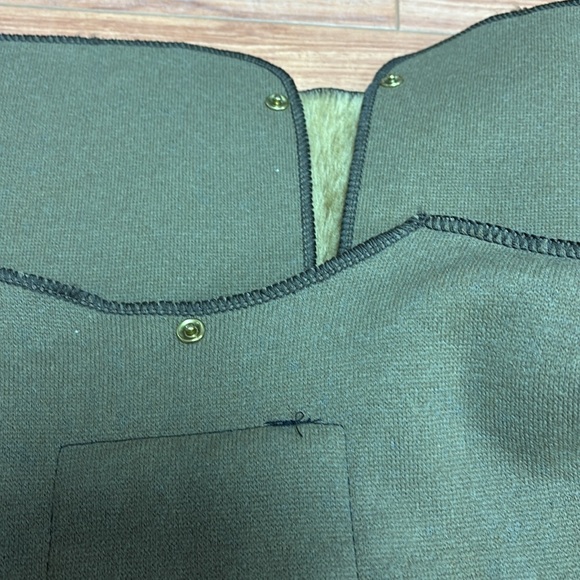 Barbour Warm Pile / snap Lined Gilet Waistcoat/snap in Liner Vest Brown - Picture 6 of 6